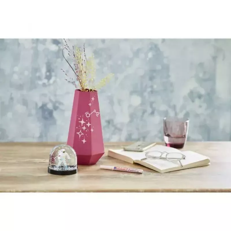 Marker Edding 751 10 Stück Schwarz Blau Braun Grün Hellblau Orange Rosa Rot Violett Gelb