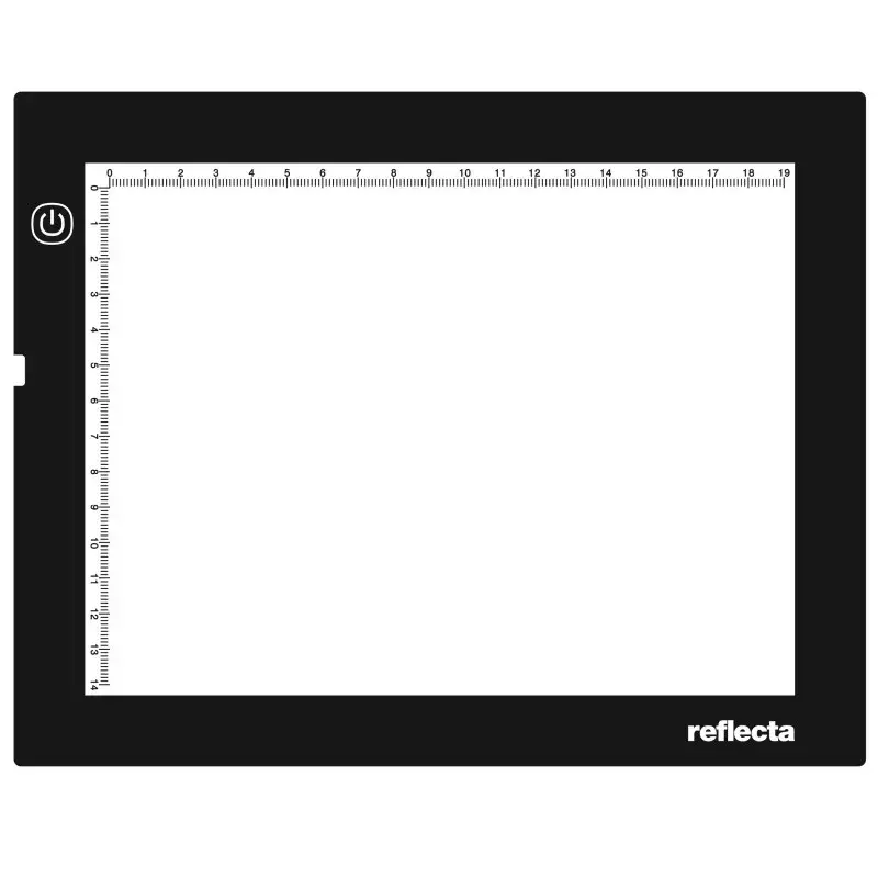 Einzelbilderrahmen Reflecta LED Light Pad A5 Super schlank Schwarz 19x14 cm