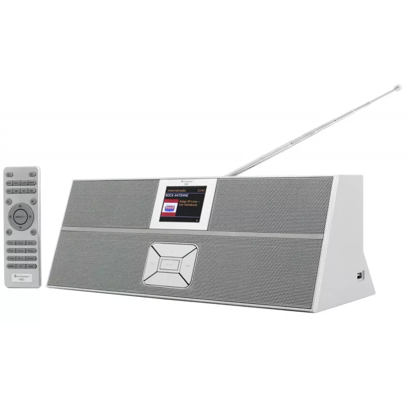 Internetradio Soundmaster IR3300SI — Digitaltuner, DAB+ & FM, 20 W RMS, TFT-Multicolor-Display, USB-A, grau