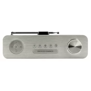 Persönliches Radio Soundmaster DAB700WE – Analog & Digital (DAB+, FM), 12 W RMS, LCD 2,9 Zoll, MicroSD, Silber/Weiß