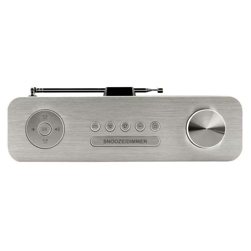 Persönliches Radio Soundmaster DAB700WE – Analog & Digital (DAB+, FM), 12 W RMS, LCD 2,9 Zoll, MicroSD, Silber/Weiß