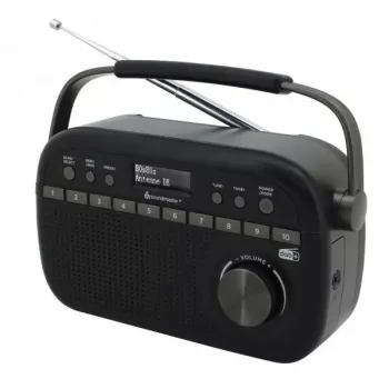 Tragbares Radio Soundmaster DAB280 — DAB+, UKW, Analog & Digital, 1,2 W, Schwarz, Netz-/Batteriebetrieb