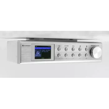 Internetradio Soundmaster IR1500SI — DAB+/FM Digitaltuner, 3 W, 2 Zoll TFT-Display, silber