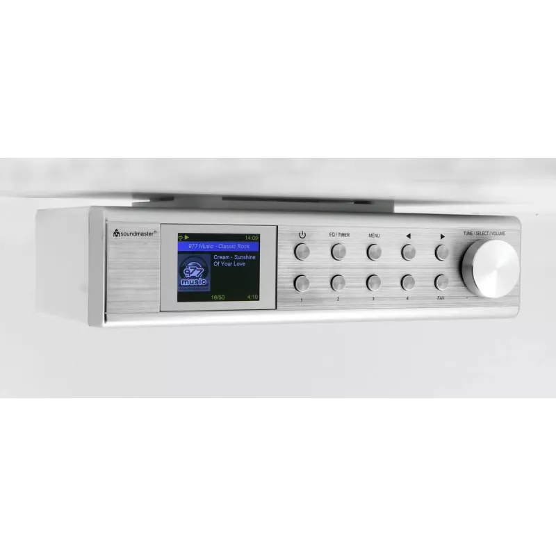 Internetradio Soundmaster IR1500SI — DAB+/FM Digitaltuner, 3 W, 2 Zoll TFT-Display, silber