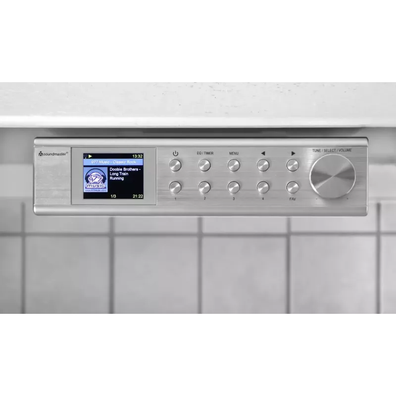 Internetradio Soundmaster IR1500SI — DAB+/FM Digitaltuner, 3 W, 2 Zoll TFT-Display, silber