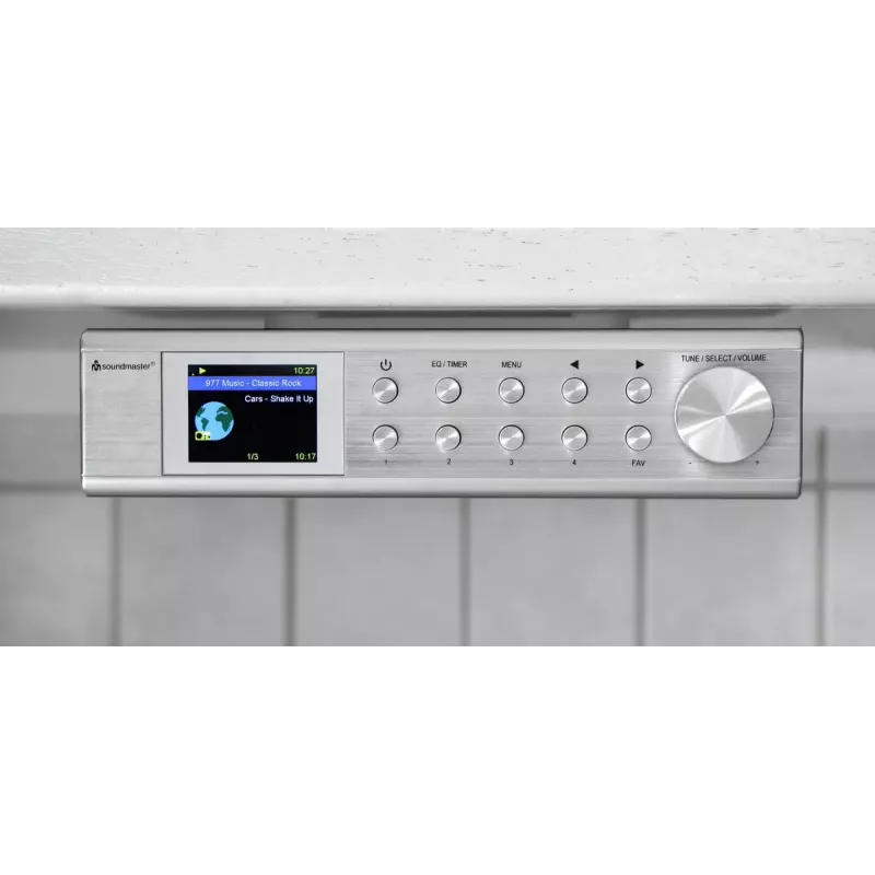 Internetradio Soundmaster IR1500SI — DAB+/FM Digitaltuner, 3 W, 2 Zoll TFT-Display, silber