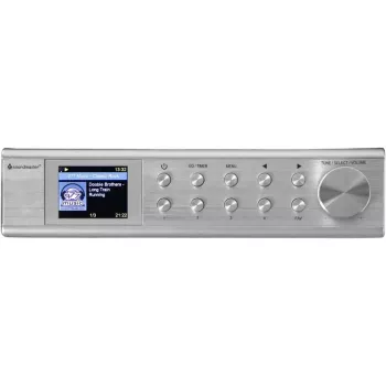 Internetradio Soundmaster IR1500SI — DAB+/FM Digitaltuner, 3 W, 2 Zoll TFT-Display, silber