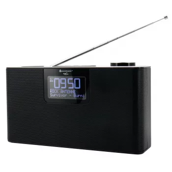 Personalradio Soundmaster DAB700SW — Analoger & digitaler Tuner, DAB+ / FM, 12 W, 2,9 Zoll LCD, MicroSD, Schwarz
