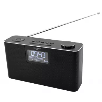 Personalradio Soundmaster DAB700SW — Analoger & digitaler Tuner, DAB+ / FM, 12 W, 2,9 Zoll LCD, MicroSD, Schwarz