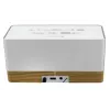 Uhrenradio Soundmaster UR630WE – FM/PLL/UKW, 6 W RMS, grau/weiß, AC- und AAA-batteriebetrieben