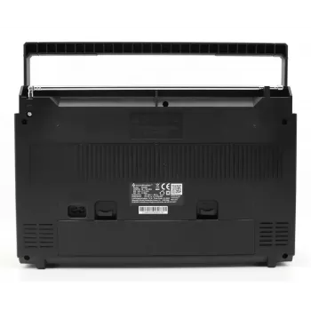 Tragbarer Kassettenspieler Soundmaster RR20SI — FM/MW/KW-Radio, 3 W RMS, 3,5 mm Kopfhörer, Schwarz/Silber