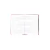 Schreibheft Bantex 100302813 — A5, 96 Blatt, liniert, 70 g/m², Hardcover, schwarz/rot