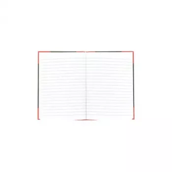 Schreibheft Bantex 100302813 — A5, 96 Blatt, liniert, 70 g/m², Hardcover, schwarz/rot