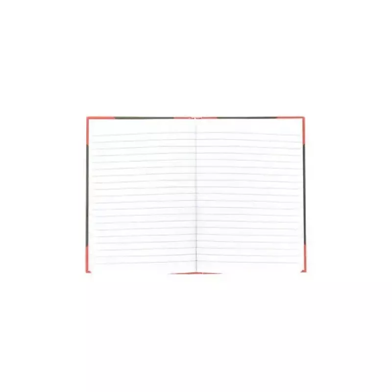 Schreibheft Bantex 100302813 — A5, 96 Blatt, liniert, 70 g/m², Hardcover, schwarz/rot