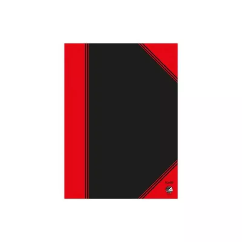 Schreibheft Bantex 100302813 — A5, 96 Blatt, liniert, 70 g/m², Hardcover, schwarz/rot