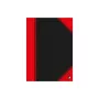 Schreibheft Bantex 100302813 — A5, 96 Blatt, liniert, 70 g/m², Hardcover, schwarz/rot