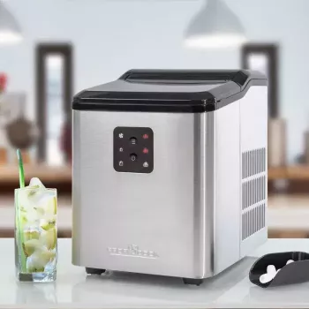 Eiswürfelmaschine ProfiCook PC-EWB 1253 — 12 kg/24h, 1,5 L Tank, 2 Würfelgrößen, 120 W, Schwarz/Grau