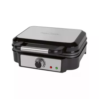 Waffeleisen ProfiCook PC-WA 1240 2 Waffeln 1000 W Schwarz Edelstahl