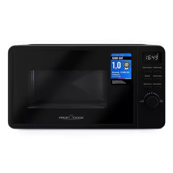 Mikrowellen-Grill Tischgerät ProfiCook PC-MWG 1319, 20 L, 700 W, schwarz, 245 mm Drehteller