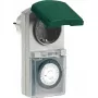 Mechanischer Timer REV Modell 0025700409 außen schwarz, analoges Zifferblatt für Schaltkreise