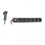 Power Extension REV 12626514 2m 6 AC Outlets Indoor Schwarz