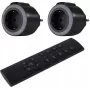 Wandmontiertes Funkschalterset REV 0085520503, 2-Kanal plus 1, anthrazitfarben