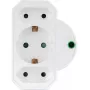 Steckdosenleisten-Adapter REV 3-fach mit Überspannungsschutz 0020070112, weiß