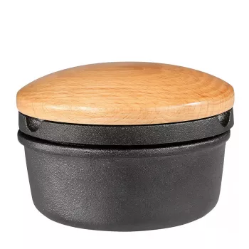 Pfeffermühle Zassenhaus 076141 Schwarz Holz Gusseisen