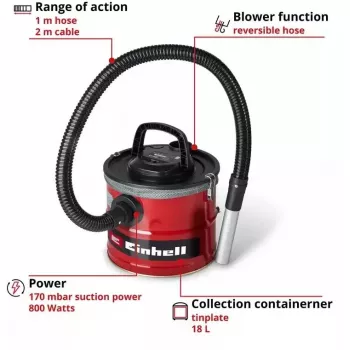 Aschesauger EINHELL TC-AV 1830 D 18 L (Modell 2351662)