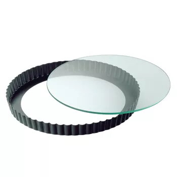 Kuchenring Kaiser 23.0062.2040 Rund Schwarz 28 cm