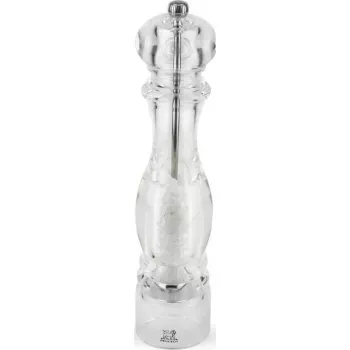 Salzmühle PEUGEOT NANCY Acryl klar 30 cm, manuelle Mühle für Salz