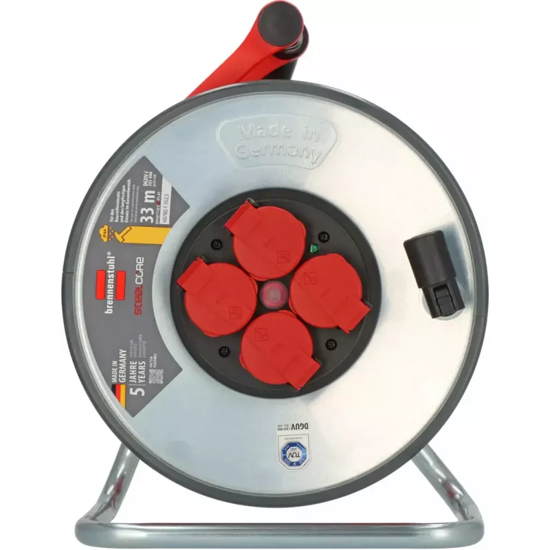 Mehrfachsteckdose Brennenstuhl SC 3210 4 AC-Ausgänge 3000 W Schwarz Rot Silber