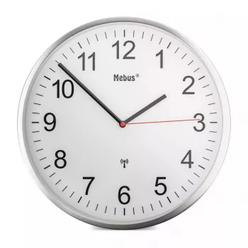 Mechanische Uhr Mebus 19411 Wand/Tisch Rund Weiß