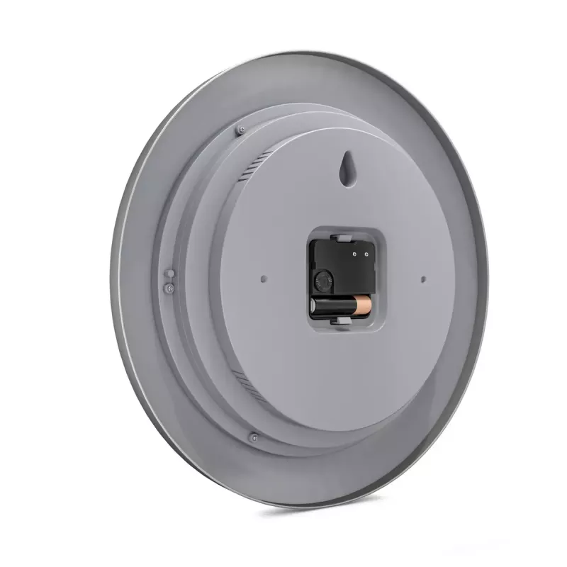Digitaluhr Mebus 19454 Rund Silber Weiß Batterie AA