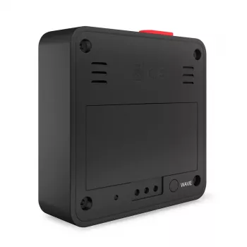 Digitaler Wecker Mebus 25801 Schwarz Kugel Batterie AAA