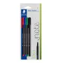 Fineliner Staedtler 334-S BK4 Ultra Fine Schwarz Blau Grün Rot 4 Stück