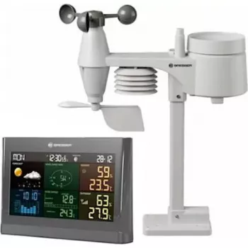 Wetterstation Bresser 7002550QT5000 5-in-1 Comfort mit Feuchtigkeits- und Temperatursensoren