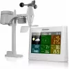 Wetterstation Bresser 7002550GYE000 5-in-1 Comfort — Innen-/Außentemperatur- und Feuchtigkeitsmessungen, weiß