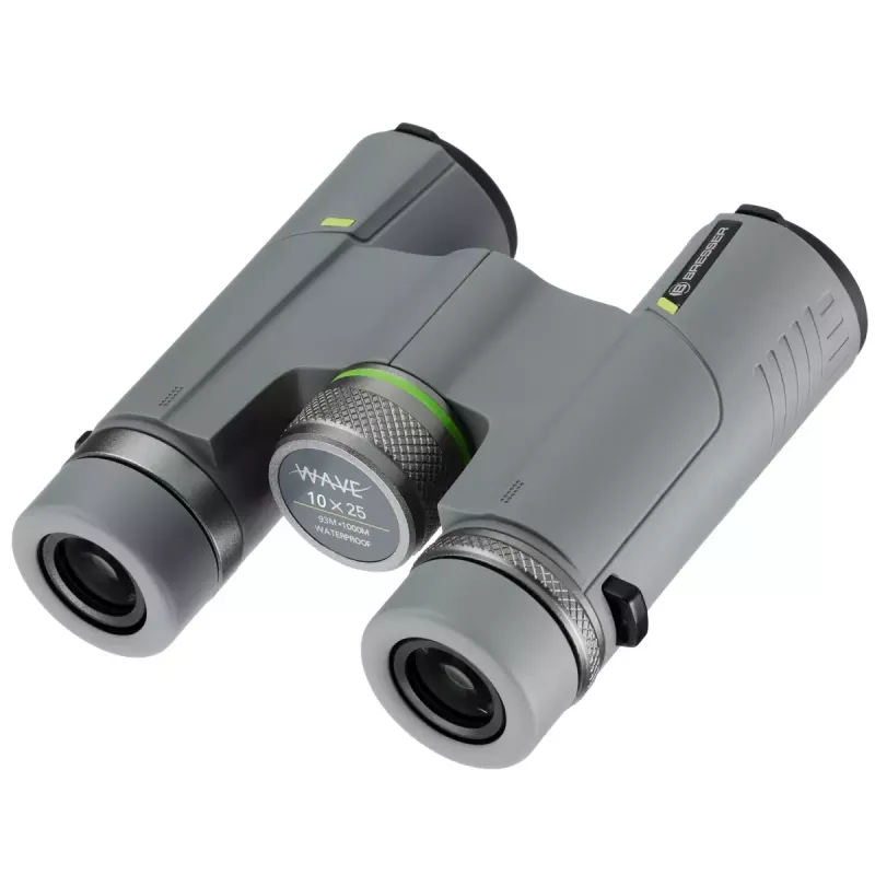 Bresser Optics Wave 10x25 Fernglas BaK-4 Grau 10-fache Vergrößerung