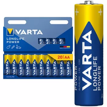 Batterie Varta Longlife Power Mignon AA LR6 – einzelne AA-Alkalizelle