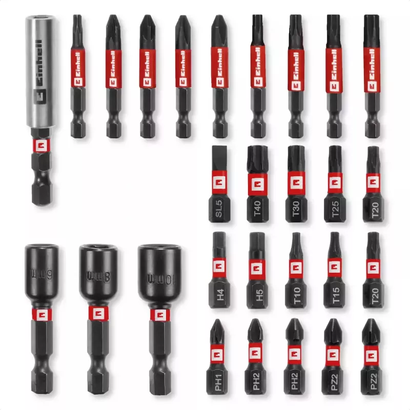 Schraubendreher-Bitsatz Einhell 49108703 28-tlg. Stahl