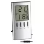 Elektronisches Umgebungsthermometer TFA-Dostmann 30.1027 Indoor Silber °C