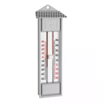 Flüssigkeits-Umgebungsthermometer tfa dostmann 10.3014.14 für Innen-/Außenbereich, analoge Anzeige, F/°C, 232×32×80 mm, grau