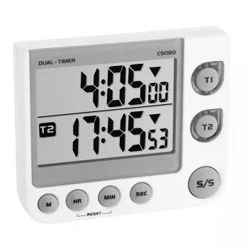 Digitaler Küchentimer TFA-Dostmann 38.2025 Weiß 5999 min