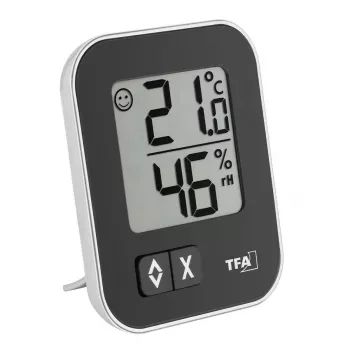 Hygrometer TFA-Dostmann MOXX Haarspannungs-Hygrometer Schwarz