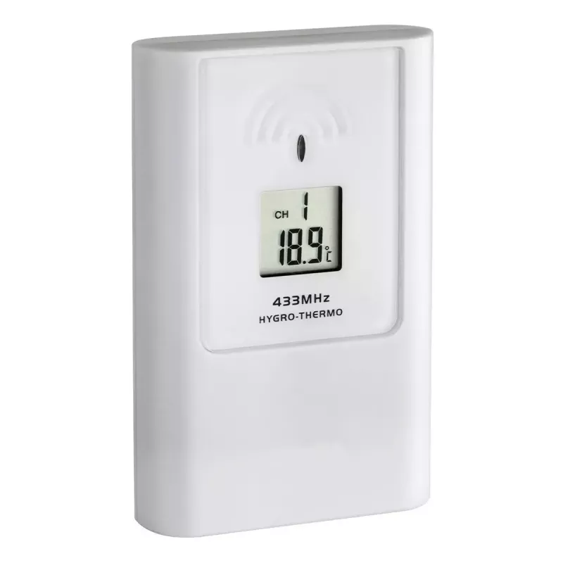 Indoor/Outdoor Wetterstation tfa dostmann Casa Weiß LCD Batterie — kabellos 0,433 GHz, AA 1,5 V, 141×100×48 mm