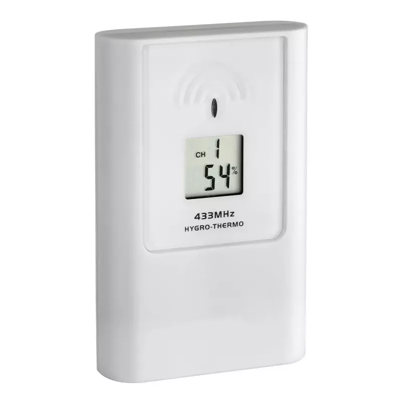 Indoor/Outdoor Wetterstation tfa dostmann Casa Weiß LCD Batterie — kabellos 0,433 GHz, AA 1,5 V, 141×100×48 mm