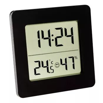 Indoor Elektronisches Hygrometer TFA-Dostmann 30.5038 Schwarz