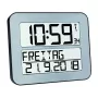 Digitaler Wecker TFA 60.4512.54 — rechteckig silber, Batterie AA, Kunststoffgehäuse, 30×212×258 mm