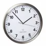 Wand-/Tisch-Quarzuhr TFA 60.3523.02 — Rund Silber/Weiß, 305 mm, AA 1,5 V